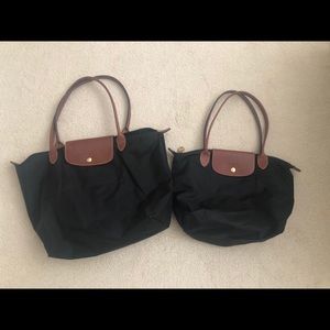 Black longchamp bags